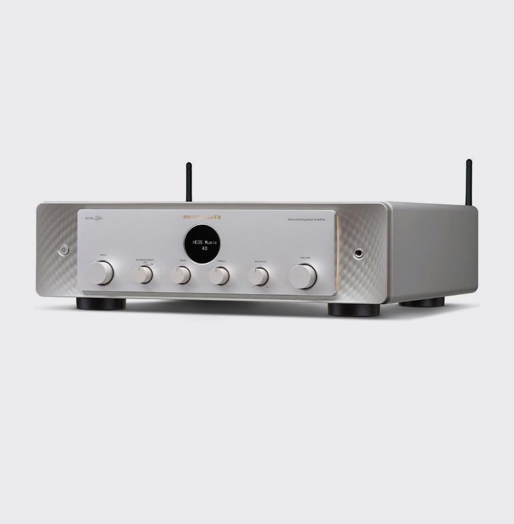 Marantz MODEL 40n Zilver/Goud - Outlet, Audio, Tv en Foto, Versterkers en Receivers, Ophalen of Verzenden, Zo goed als nieuw, 120 watt of meer
