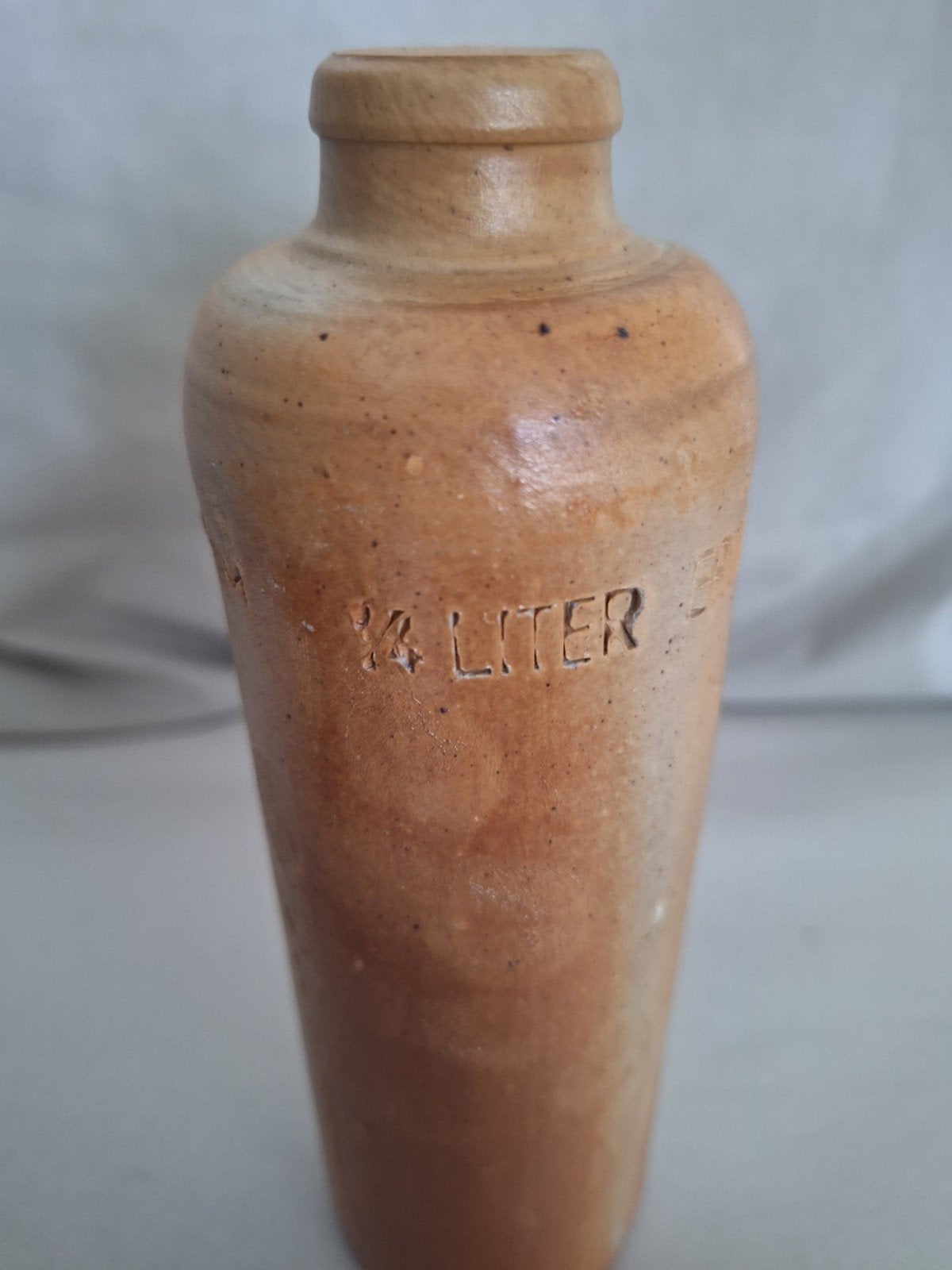 Antieke stenen fles Erven Lucas Bols Amsterdam 1/4 liter, Antiek en Kunst, Ophalen of Verzenden