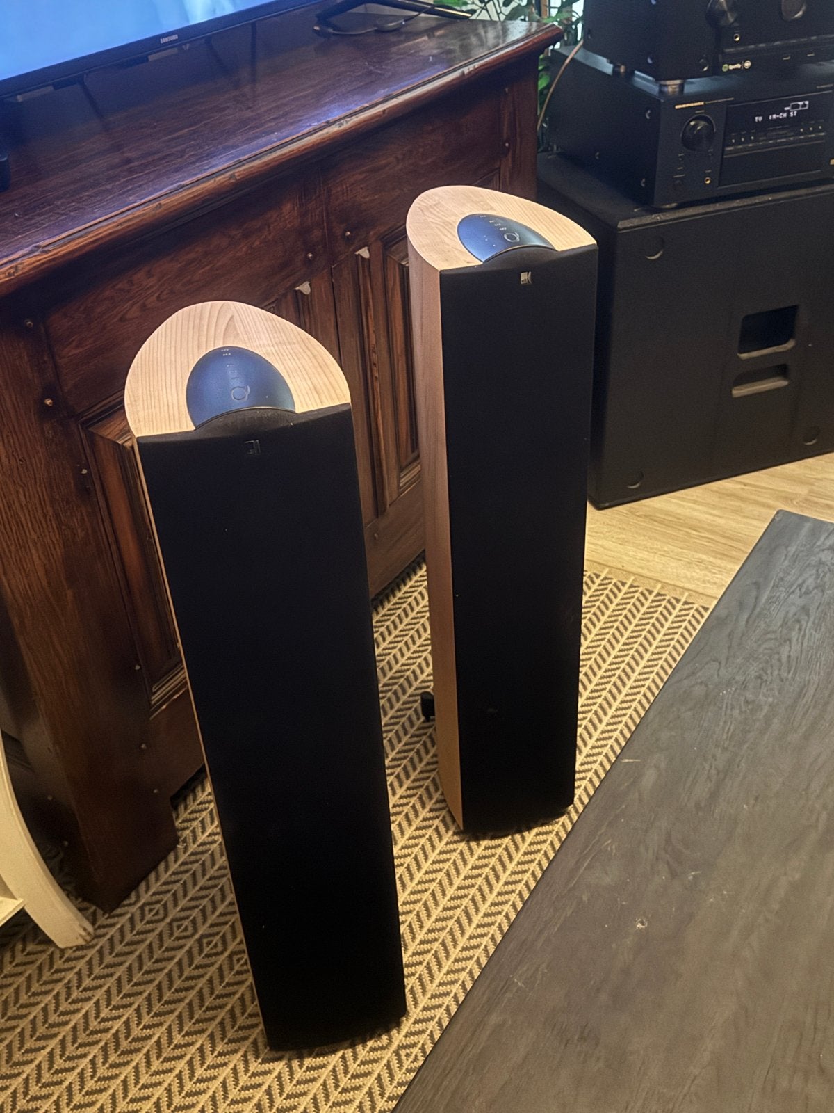 2x KEF iQ5 Vloerstaande Speakers - Goede Staat, Audio, Tv en Foto, Ophalen, Vloerstaande luidspreker, Gebruikt, 60 tot 120 watt
