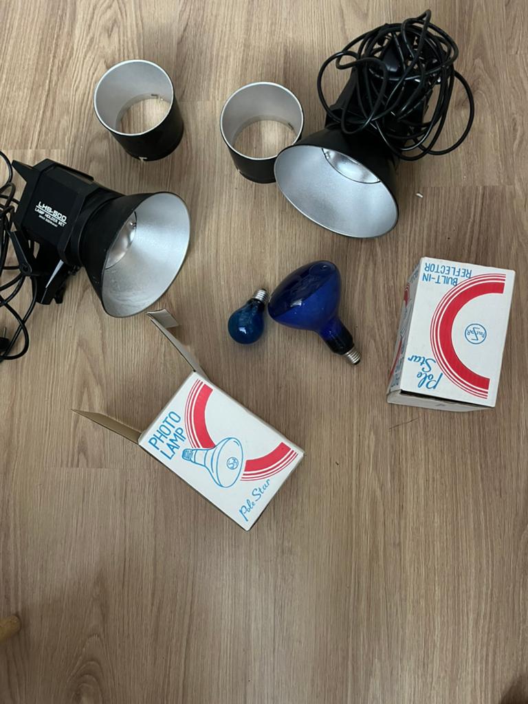 2x fotolamp met toebehoren, Ophalen, Gebruikt, Overige typen