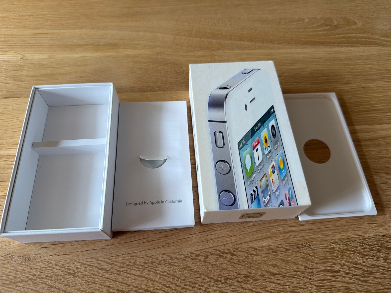 iPhone 4/4s Doosjes - Wit en Zwart, Telecommunicatie, Ophalen of Verzenden, Gebruikt, IPhone 4S