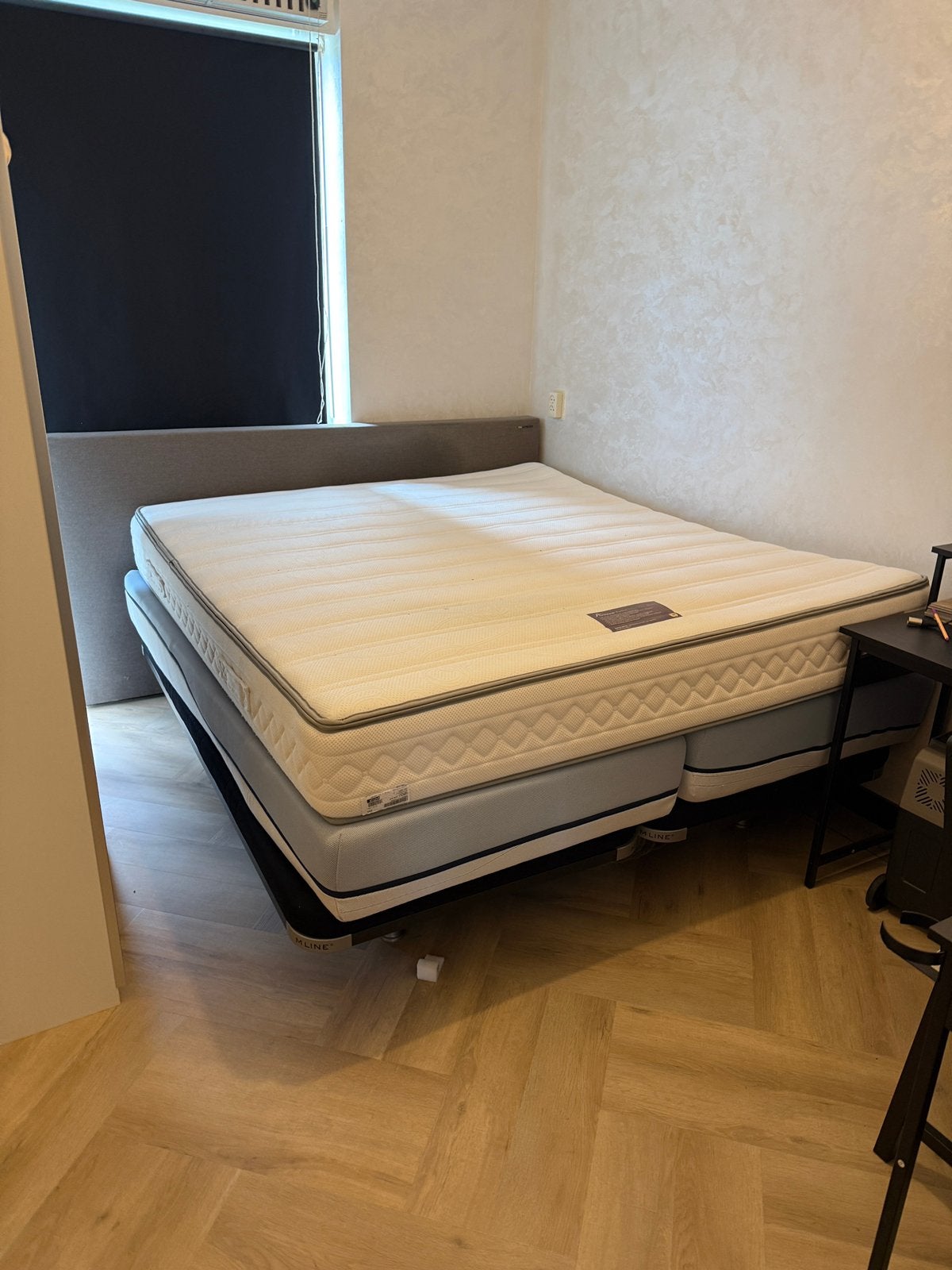 Boxspring, Ophalen, Gebruikt, Bruin, Tweepersoons