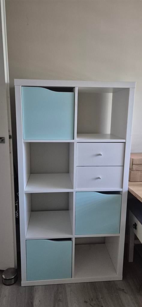 IKEA KALLAX kast met lades en deurtjes, Ophalen, Gebruikt