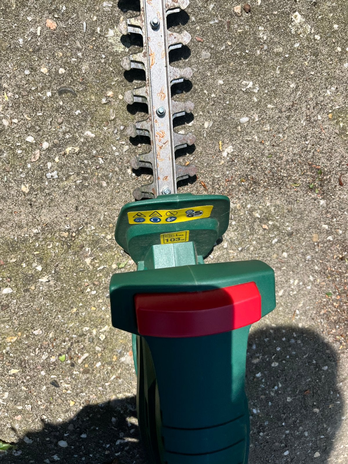 Parkside elektrische heggenschaar, Ophalen of Verzenden, Gebruikt, Elektrisch