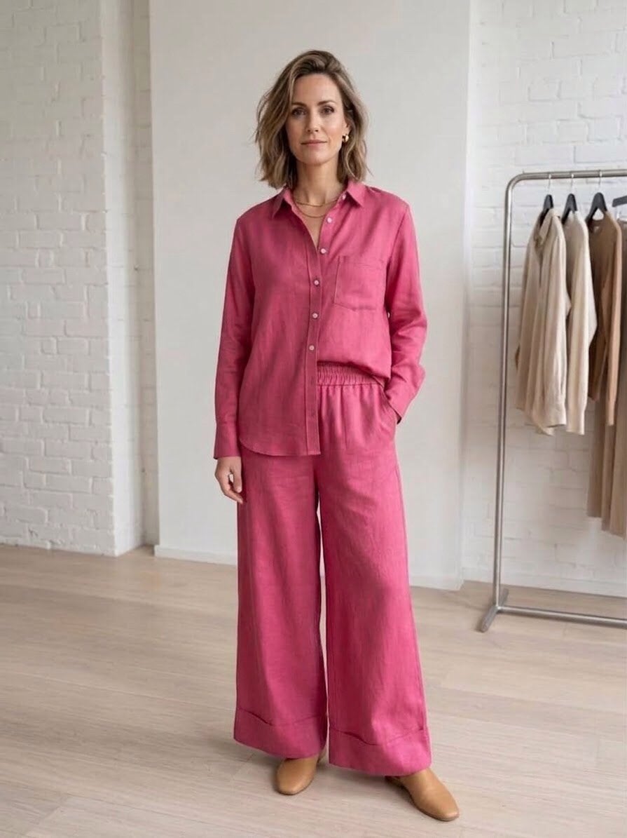 Femmes du sud pak pantalon en bloes, Ophalen of Verzenden, Zo goed als nieuw, Maat 38/40 (M)