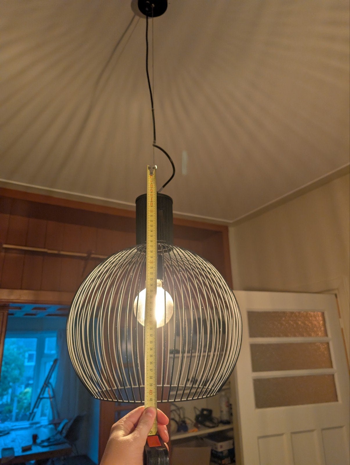 Zwarte hanglampen, Ophalen, Zo goed als nieuw, Metaal, E27 (groot)