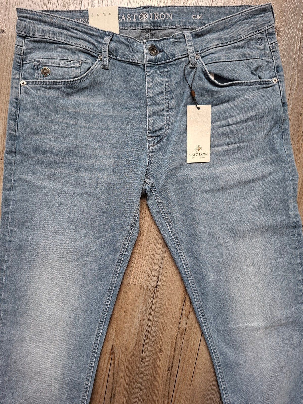 CAST IRON Riser slimfit jeans W36 L36, W36 - W38 (confectie 52/54), Blauw, Nieuw, Ophalen of Verzenden