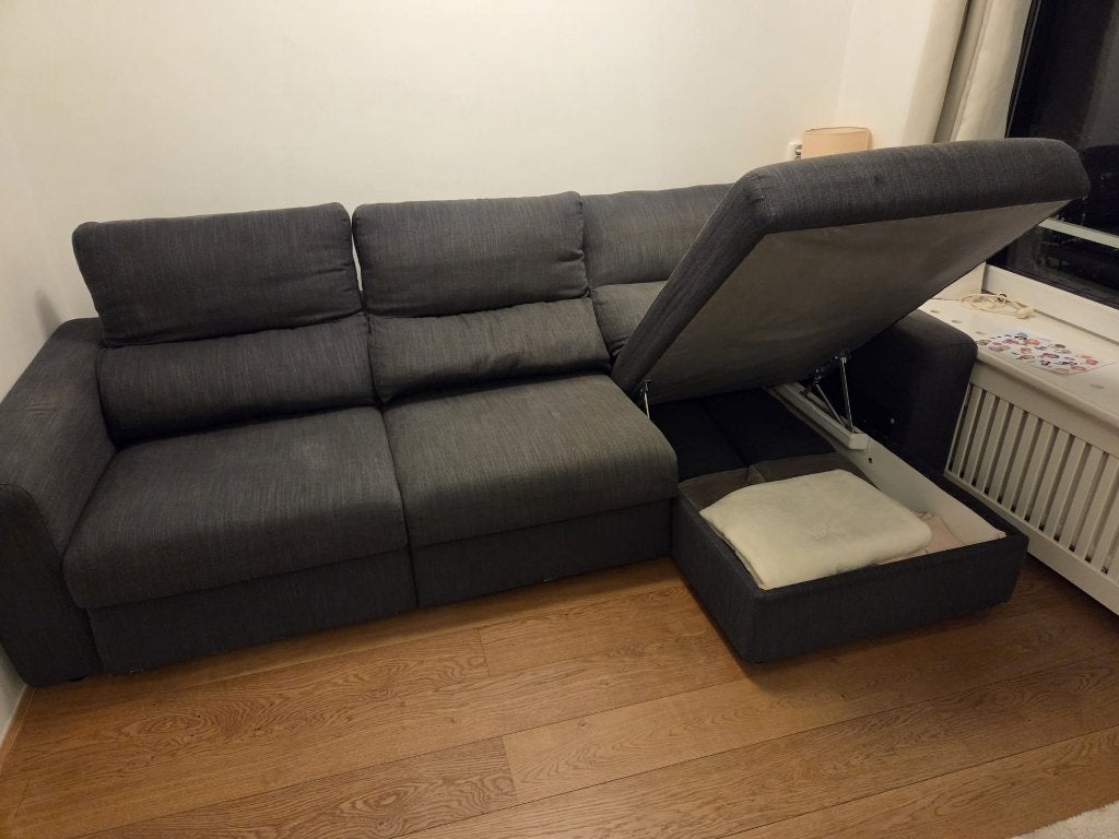Sofa IKEA ESKILSTUNA with chaise longue, Ophalen, Gebruikt, Vierpersoons of meer, Stof