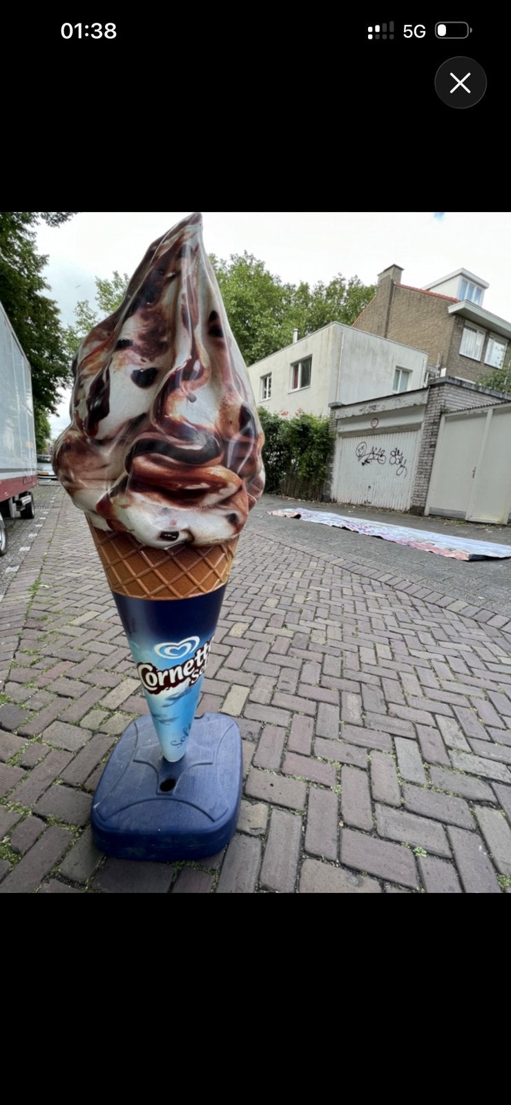 Cornetto Soft reclamebeeld, Ophalen, Zo goed als nieuw