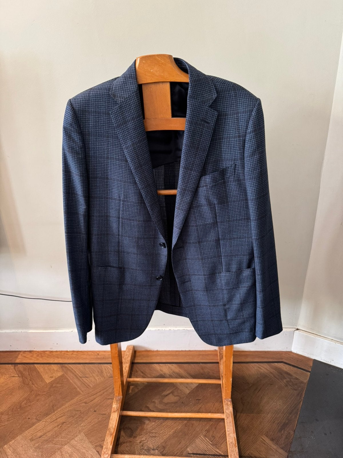 Heren colbert Caruso maat 52, Verzenden, Zo goed als nieuw, Maat 52/54 (L), Blauw