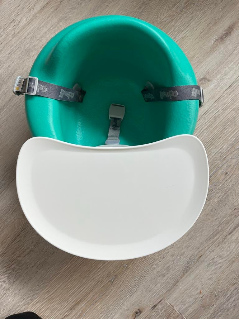 Bumba Floor Seat - Zo goed als nieuw turquoise, Kinderen en Baby's, Kinderstoelen, Ophalen, Zo goed als nieuw, Overige typen, Afneembaar eetblad