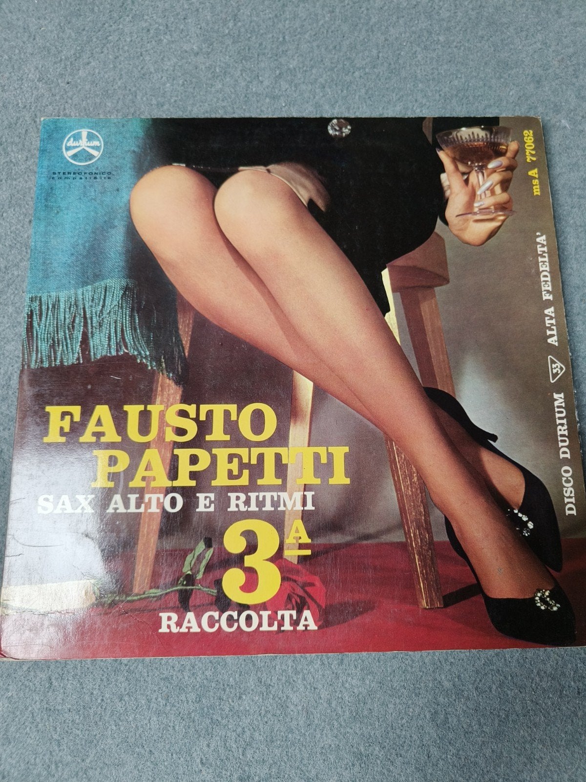 Fausto Papetti - Sax Alto E Ritmi 3a Raccolta LP (1962), LP, Gebruikt, Pop, Ophalen of Verzenden