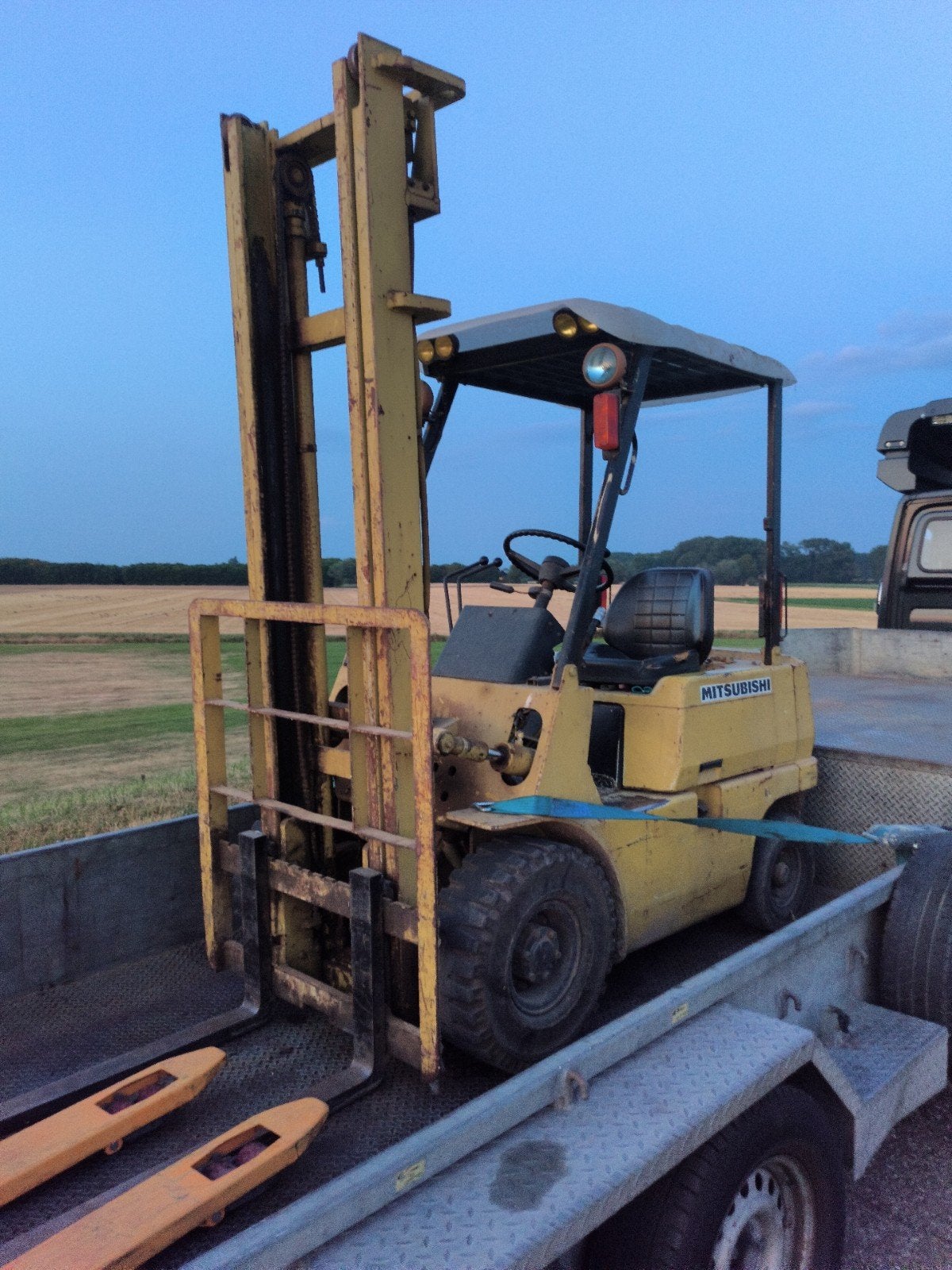 Heftruck Mitsubishi Diesel gratis bezorging, 1000 tot 2000 kg, Ophalen of Verzenden, Diesel, Heftruck