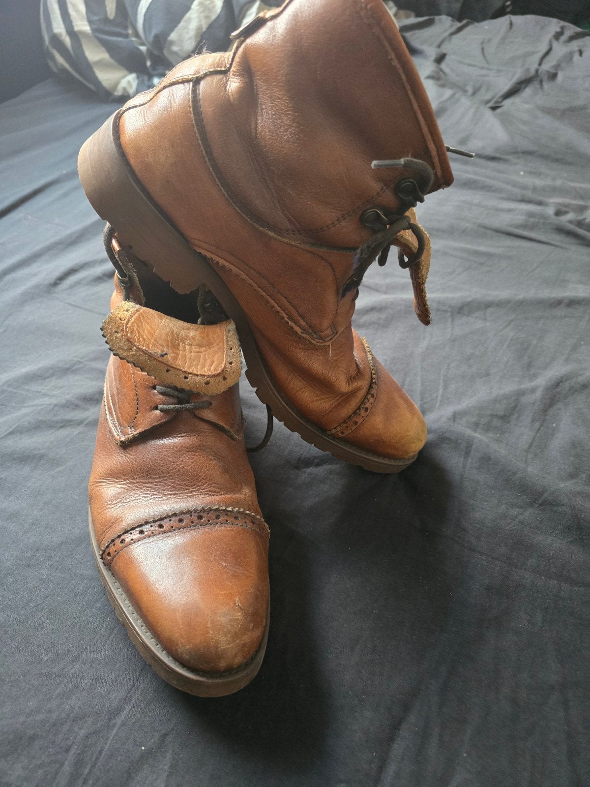 Zara Man Leren Boots Maat 43 - Bruin, Ophalen, Bruin, Boots, Zara Man