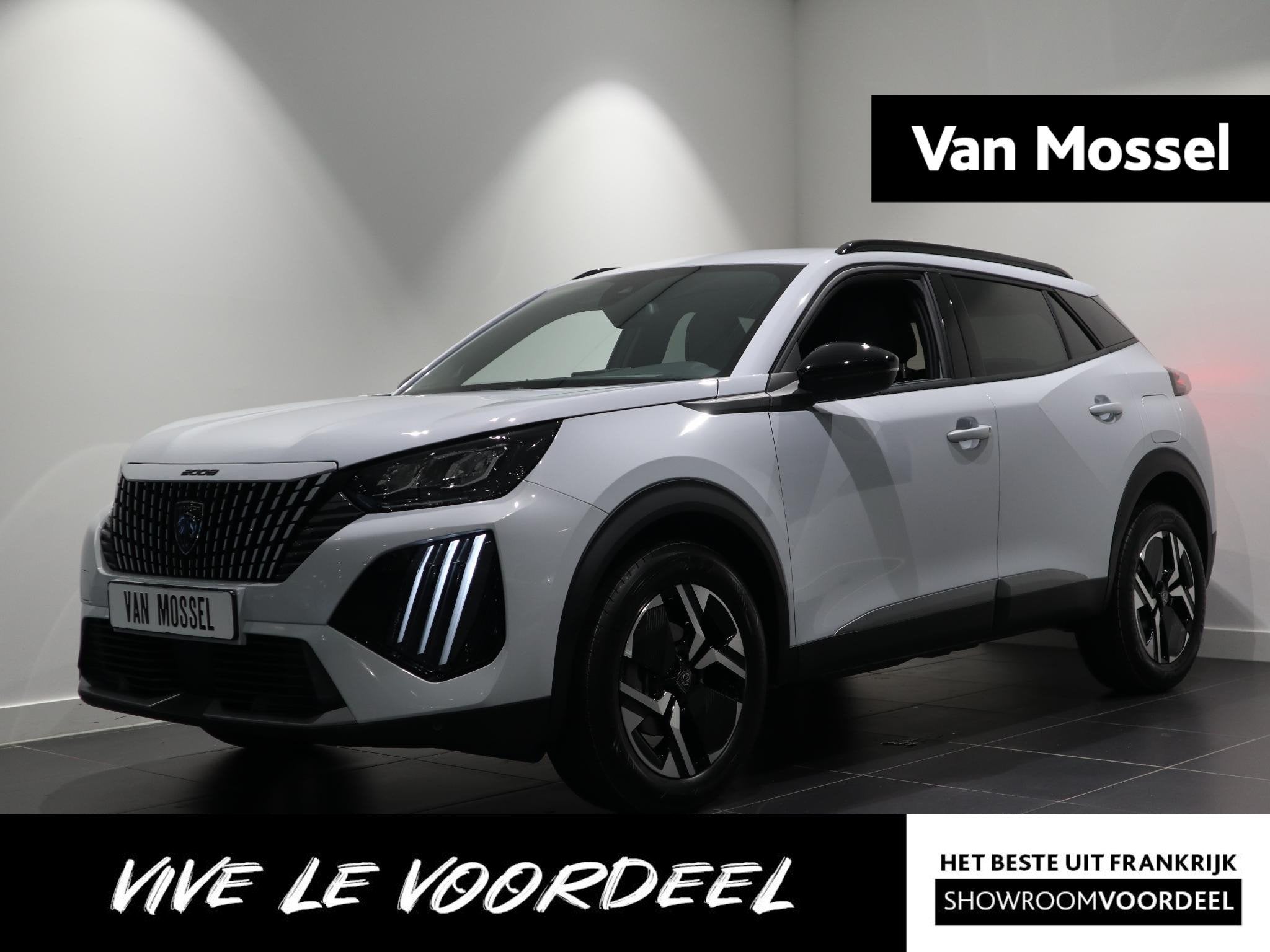Peugeot 2008 Allure - CAMERA VOOR + ACHTER - NAVI - KEYLESS, 12 maanden, Euro 6, 1199 cc, Leder en Stof