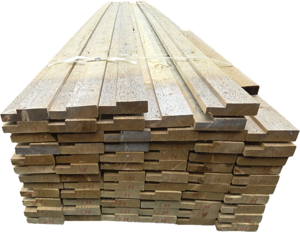 Balkhout Geïmpregneerd met sponning 4.5x17.0 cm, Ophalen, 250 cm of meer, Planken