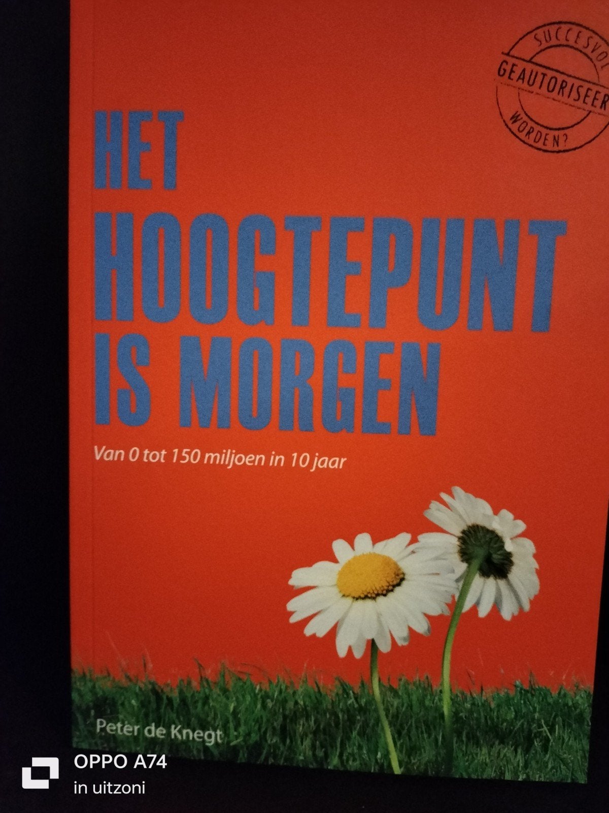 Het Hoogtepunt is Morgen - Peter de Knegt, Ophalen of Verzenden, Zo goed als nieuw, Management, Peter de Knegt