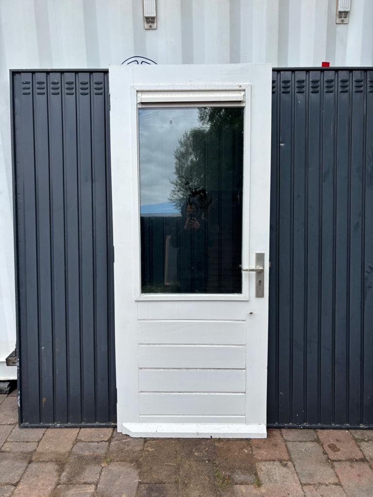 Buitendeur van hardhout, Ophalen, Zo goed als nieuw, Hout