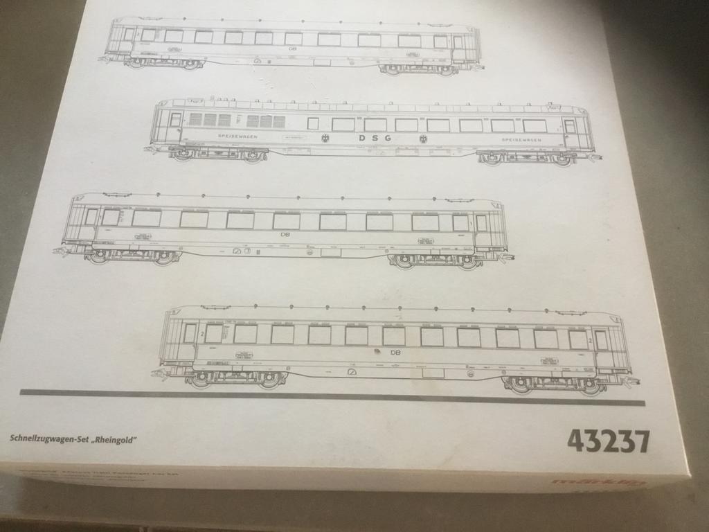 Märklin 43237 Schnellzugwagen-Set "Rheingold" DB, Wisselstroom, Treinset, Ophalen of Verzenden, Zo goed als nieuw