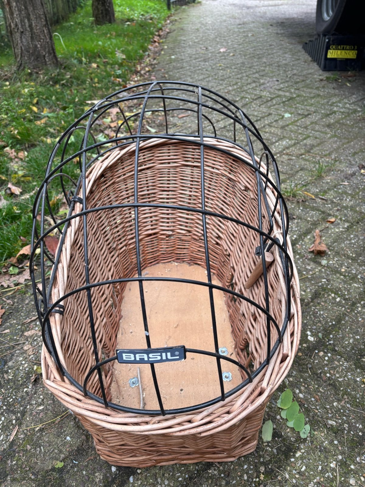 Basil fietsmand met rek - Zo goed als nieuw, Ophalen of Verzenden, Gebruikt, Fietsmand