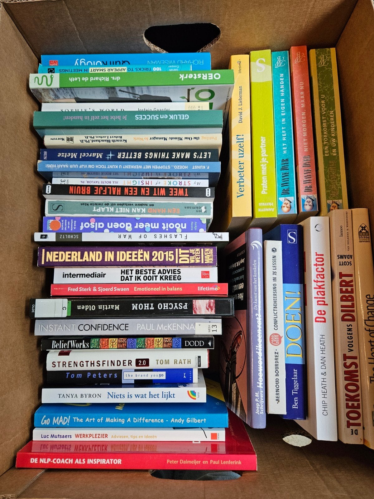 36 psychologie boeken - opruiming kast, Ophalen, Gelezen