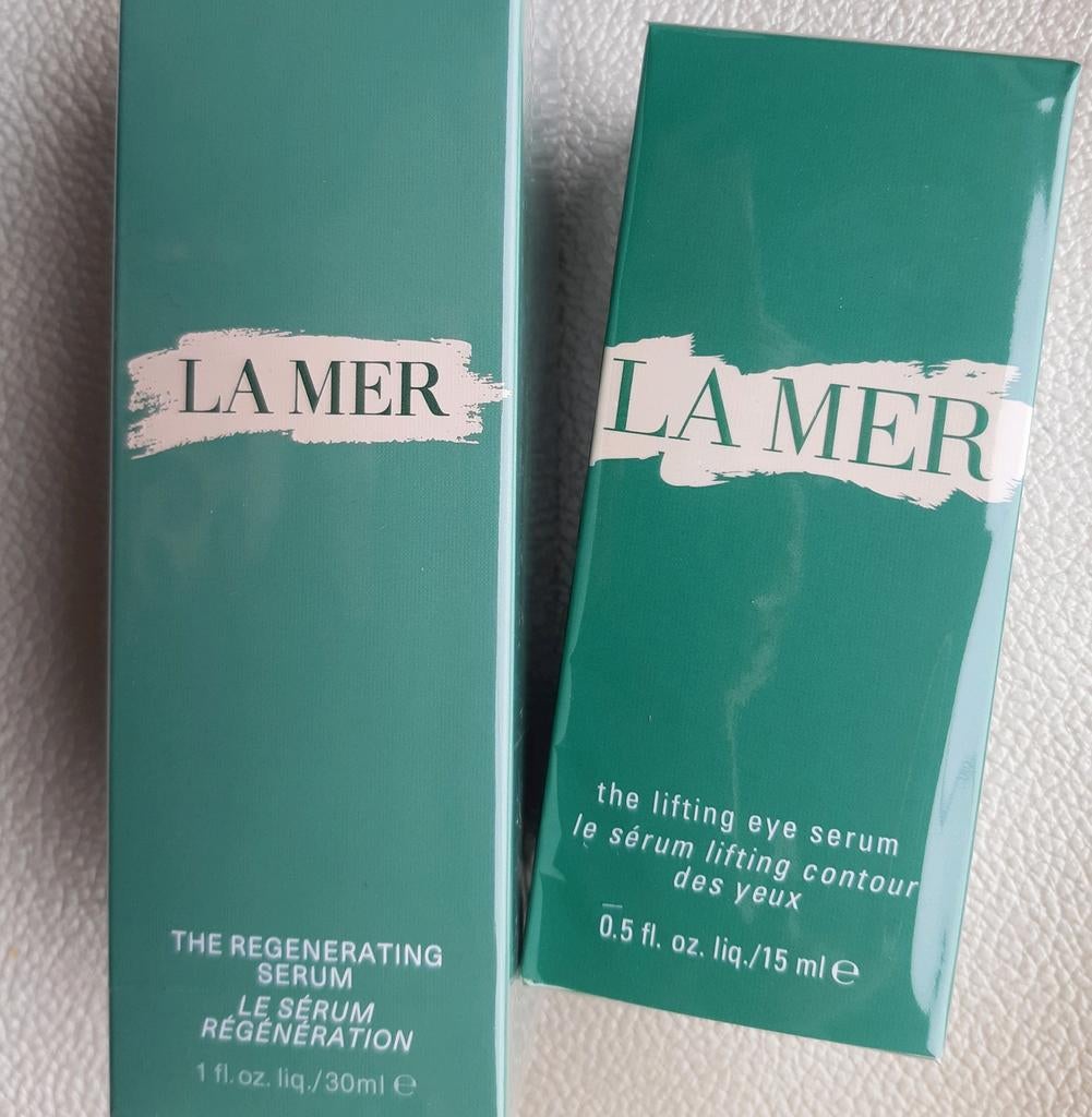 La Mer SET: Regenerating Serum & Lifting Eye Serum SET, Sieraden, Tassen en Uiterlijk, Uiterlijk | Gezichtsverzorging, Ophalen of Verzenden