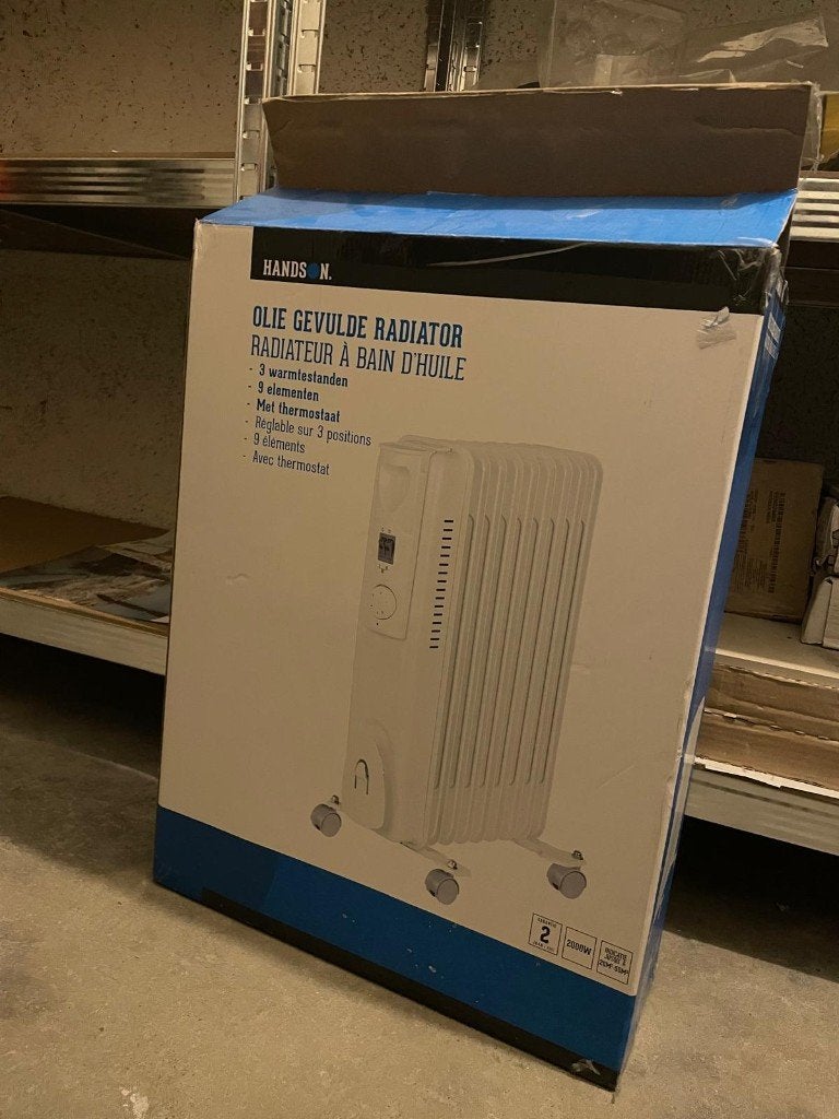Handson Olieradiator 2000W – Zo goed als nieuw, Ophalen, 30 tot 80 cm, Radiator, Minder dan 60 cm