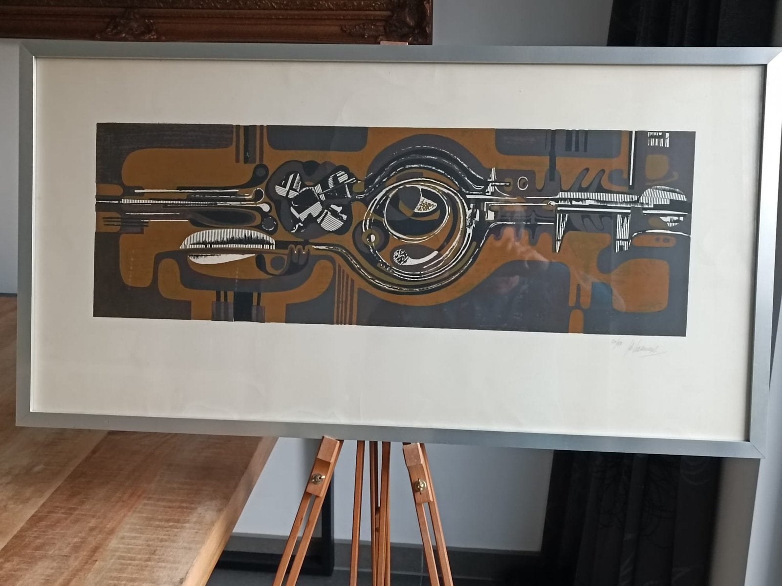JOS HERMANS, Nuth 1928-2017, Modern jaren ‘70, Gelimiteerde oplage, Lithografie, Abstract, Ophalen