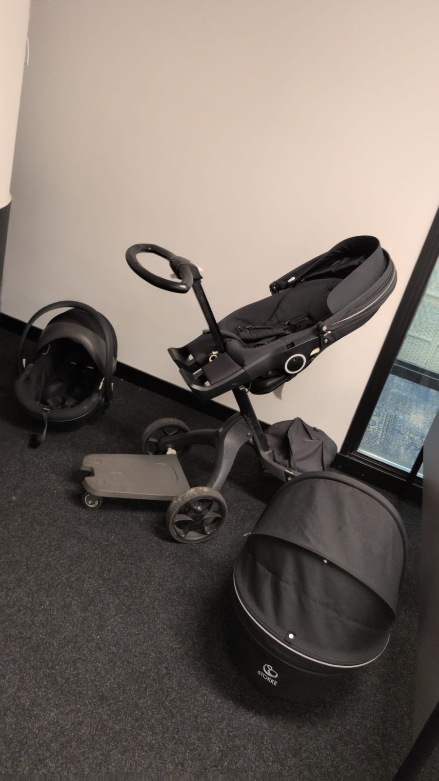 Gratis Complete stokke kinderwagen 3in 1, Kinderen en Baby's, Kinderwagens en Combinaties, Ophalen of Verzenden, Zo goed als nieuw