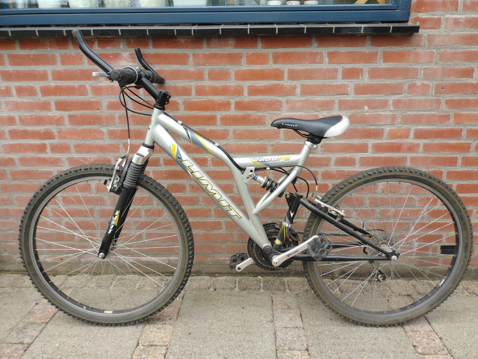 Mtb "Limit 2600FS"  26"x1,95 met 3x7 versnellingen, Fietsen en Brommers, Fietsen | Mountainbikes en ATB, Gebruikt, 45 tot 49 cm
