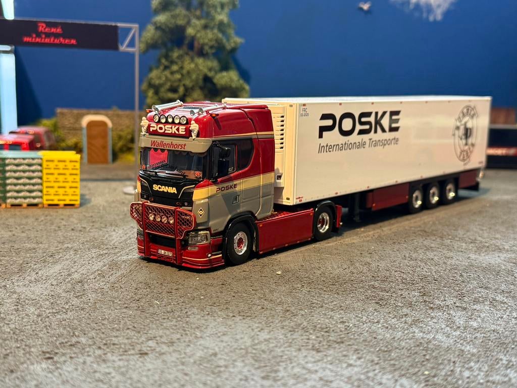 Wsi poske scania, Hobby en Vrije tijd, Modelauto's | 1:50, Wsi, Wsi, Ophalen of Verzenden, Zo goed als nieuw