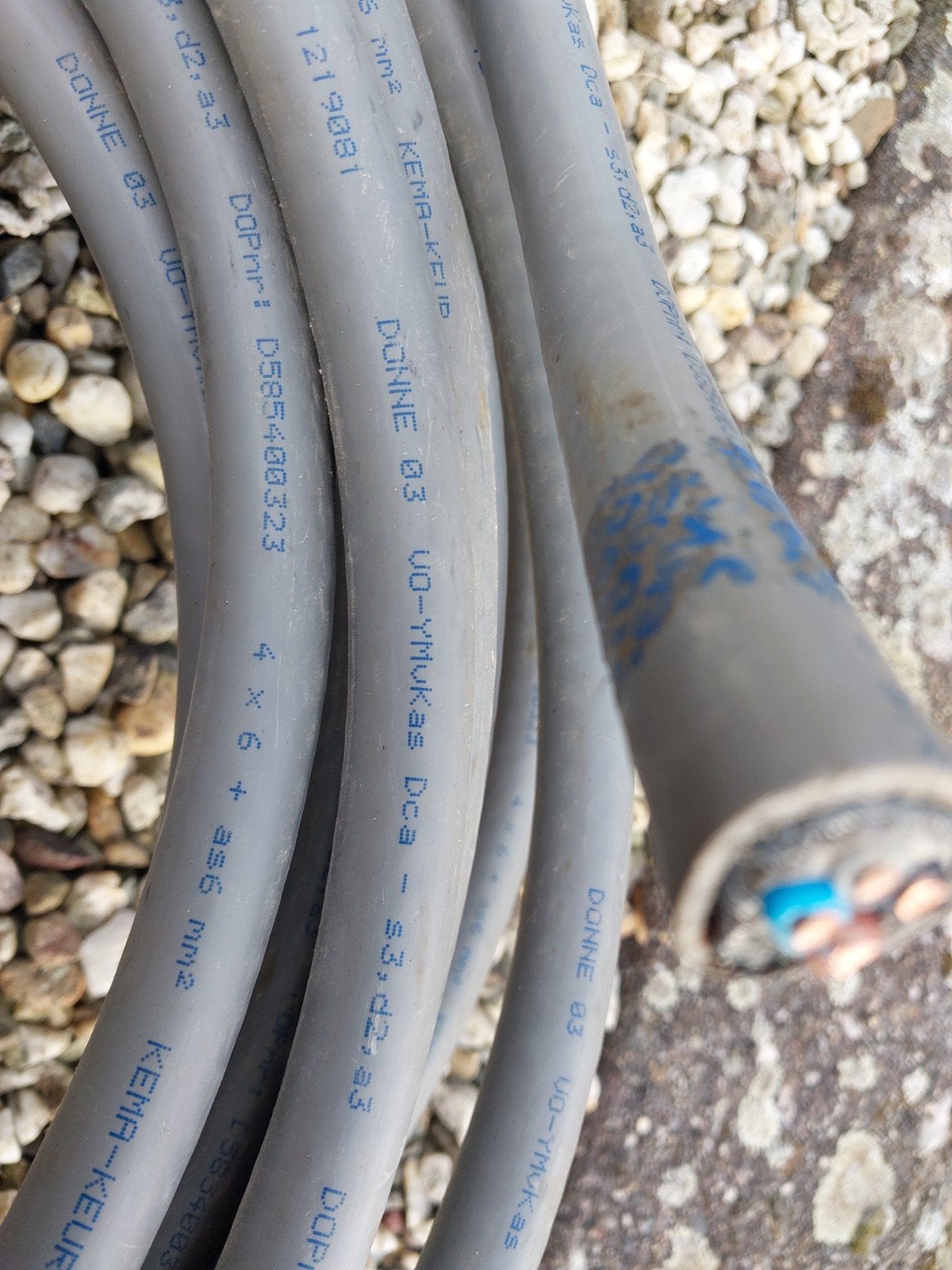 Ymvk kabel 4x6 kwadraat  10 meter, Ophalen of Verzenden