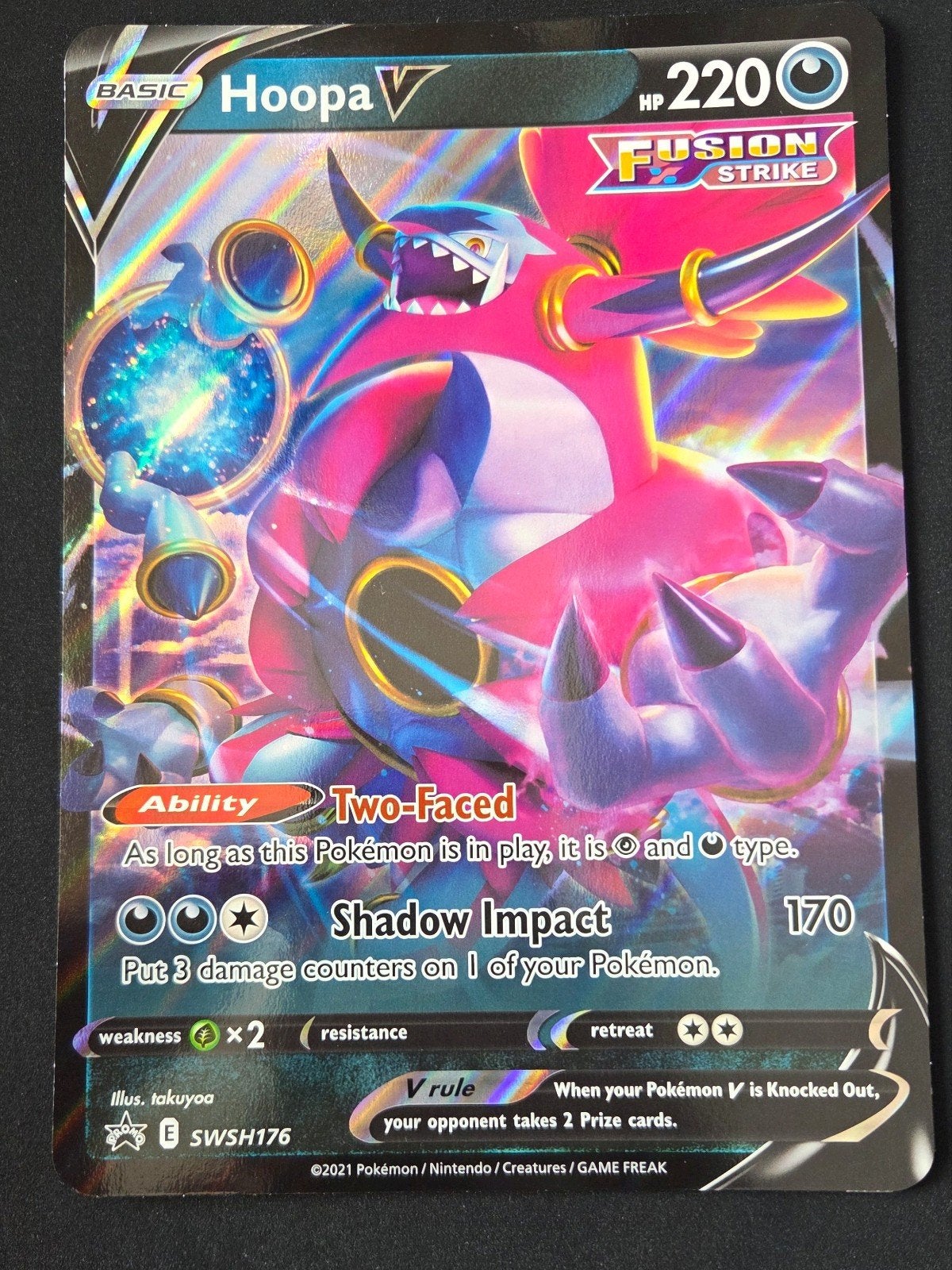 JUMBO KAART! Hoopa V SWSH176 Pokémon, Ophalen, Nieuw