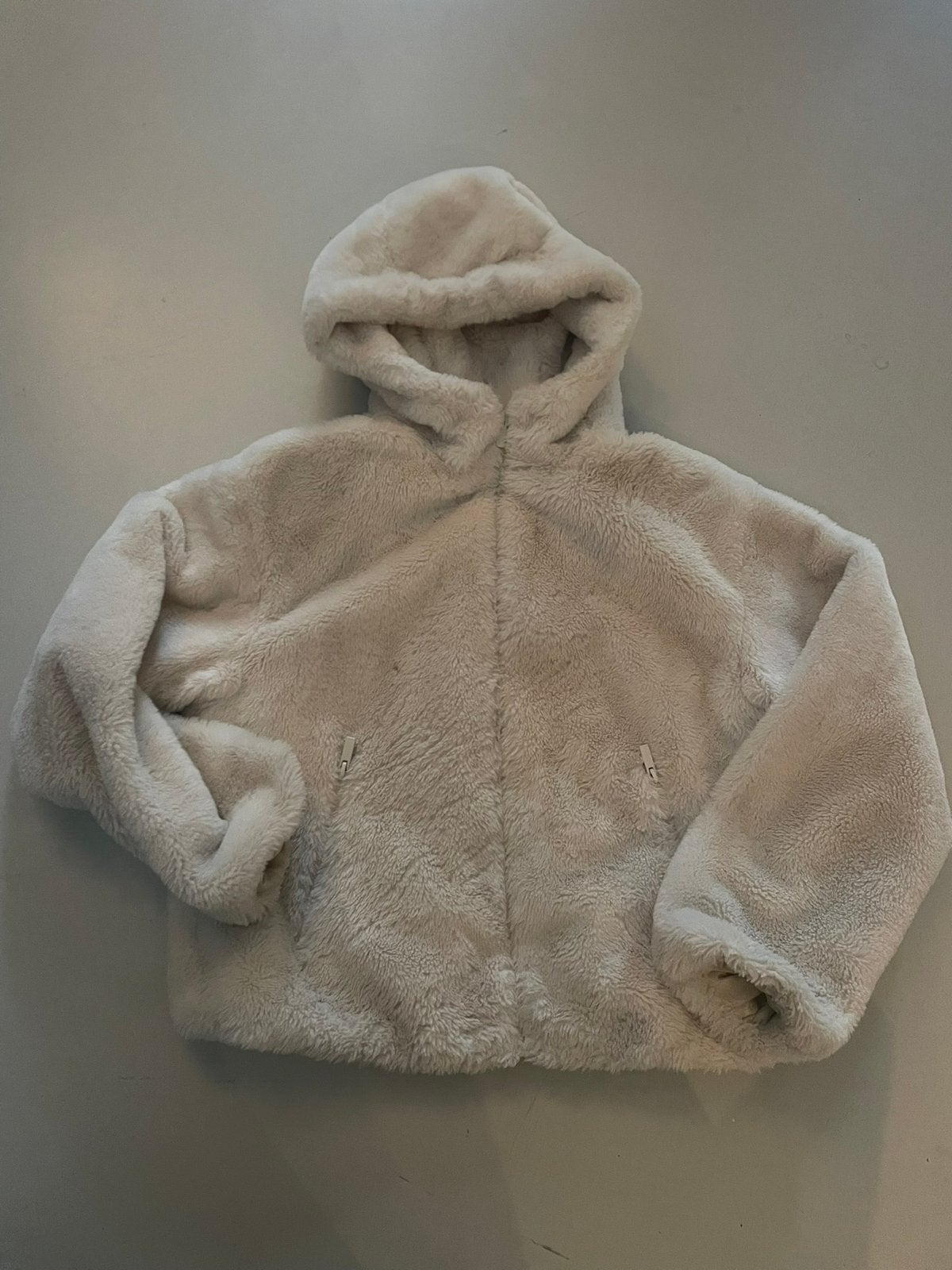 Jas teddyvest warm wit maat S, Kleding | Dames, Jassen | Winter, Ophalen of Verzenden, Gedragen, Maat 36 (S), Wit