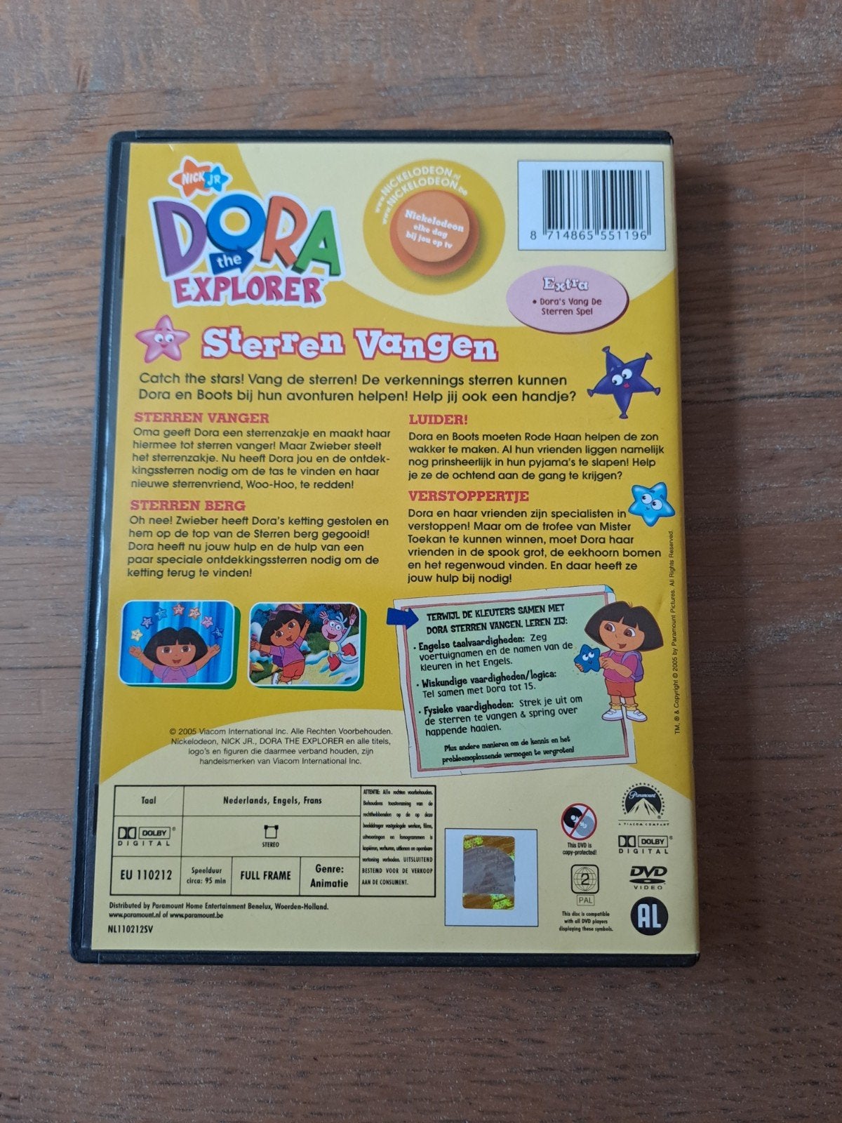dvd, Dora the Explorer: Sterren Vangen, Cd's en Dvd's, Alle leeftijden, Ophalen of Verzenden, Zo goed als nieuw, Nederlands