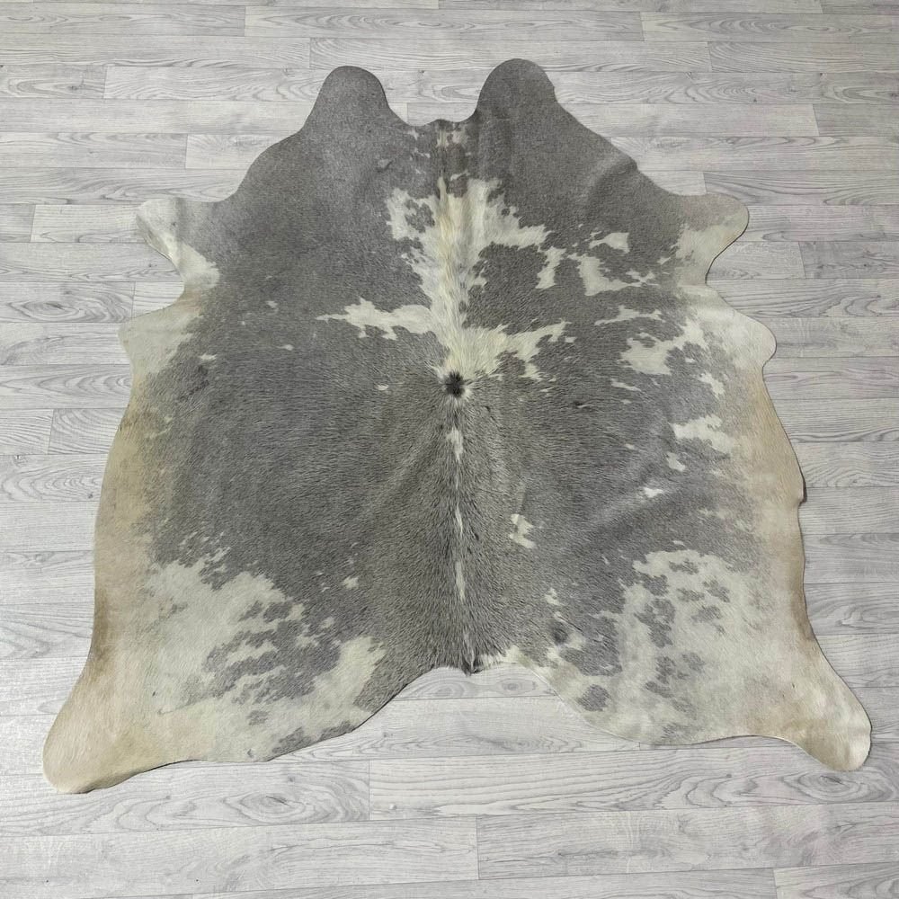 Koeienhuid grijs creme 165x150cm B-keus | Lederstore, Landelijk, modern, Scandinavisch, industrieel, 150 tot 200 cm, Nieuw, Overige vormen