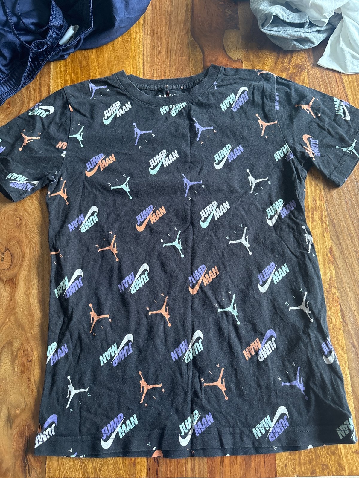 Jordan Jumpman T-shirt Zwart Maat 147-163 cm, Ophalen of Verzenden, Gebruikt, Jongen of Meisje