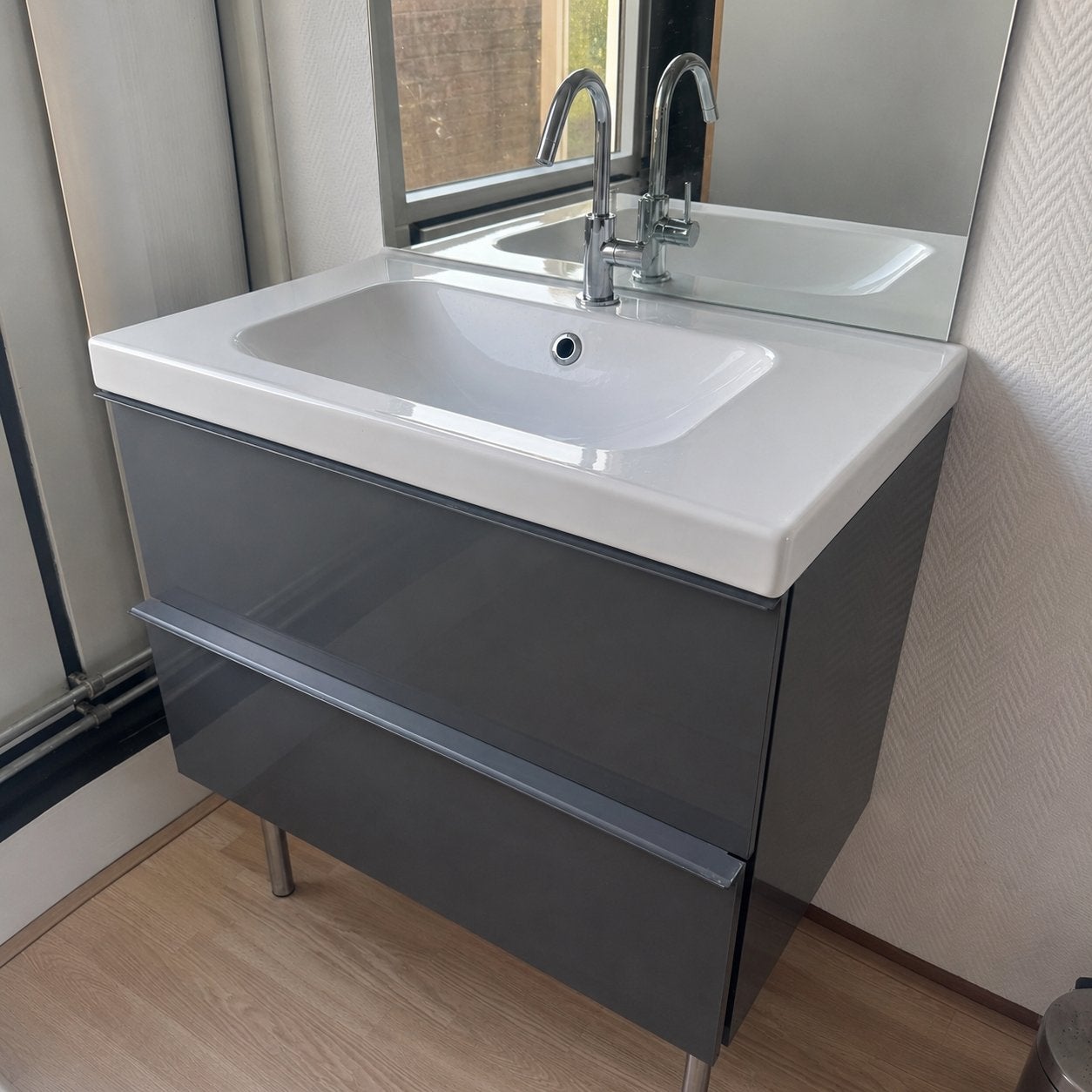 Ikea Godmorgon wastafelmeubel, Huis en Inrichting, Badkamer | Badkamermeubels, Gebruikt, Minder dan 100 cm, Wastafelkast, 25 tot 50 cm