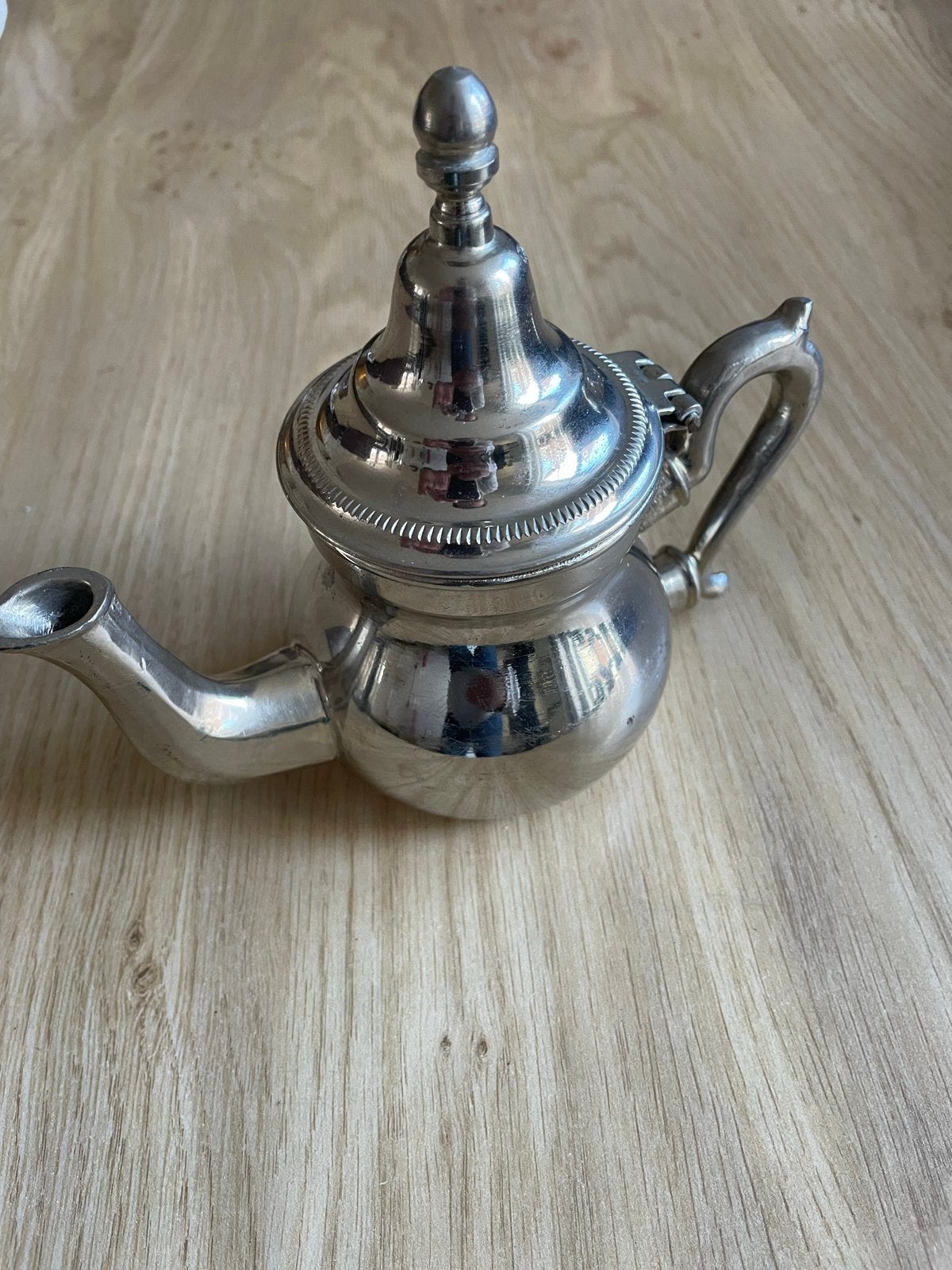 Vintage Marokkaanse Theepot - Verzilverd, Ophalen of Verzenden