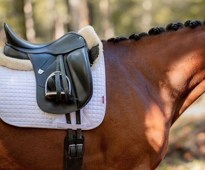 Bates dressage zadel 17inch, Ophalen, Gebruikt, Dressuur, Bates