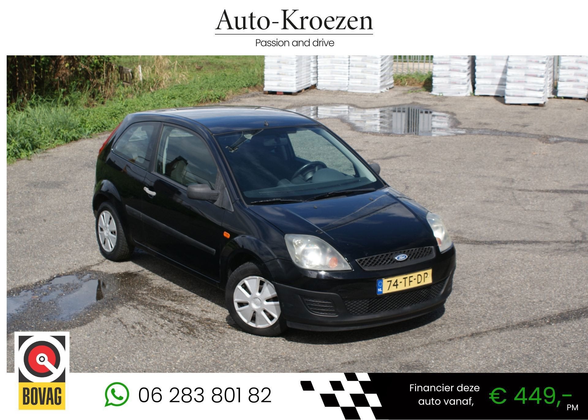 Ford Fiesta 1.3-8V Champion | Airco | APK 18-08-2027 |, Auto's, 1299 cc, Stof, 4 cilinders, Startonderbreker
