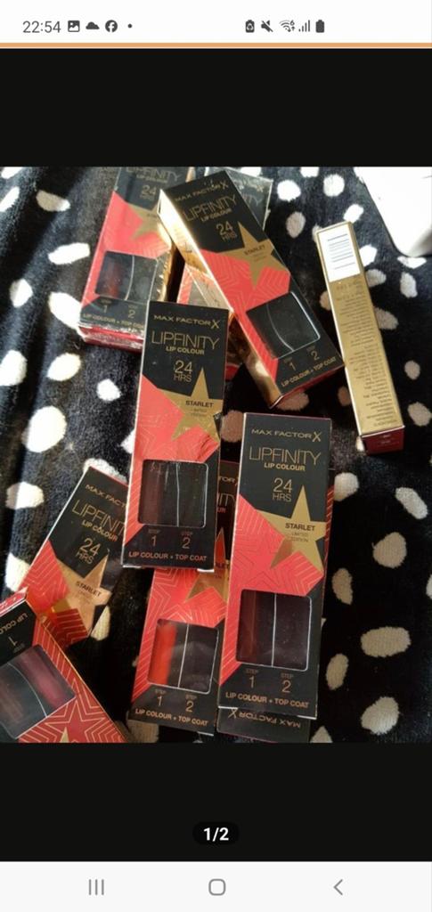 10 stuks Maxfactor lipfinity zonder topcoat nr 88, Verzenden, Nieuw, Overige kleuren, Handen en Nagels