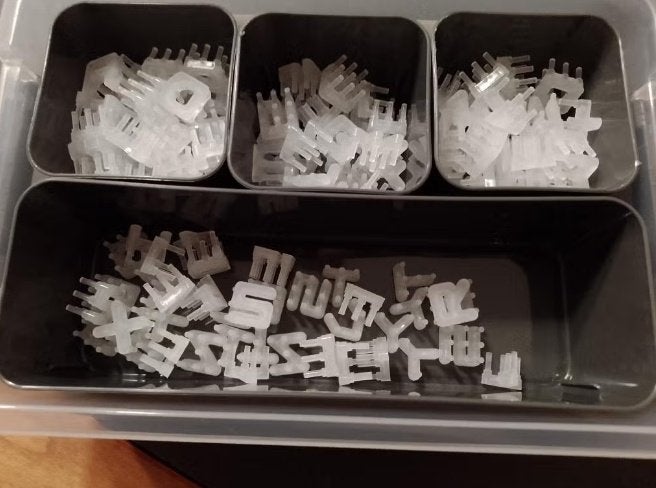 Letterbord letters, Verzenden, Zo goed als nieuw