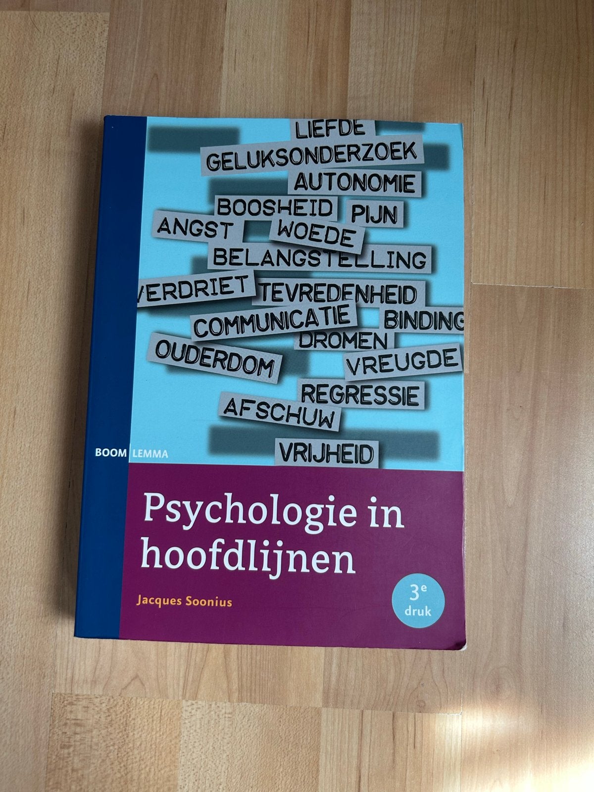Psychologie in hoofdlijnen - Jacques Soonius (3e druk), Ophalen, Zo goed als nieuw, Overige onderwerpen