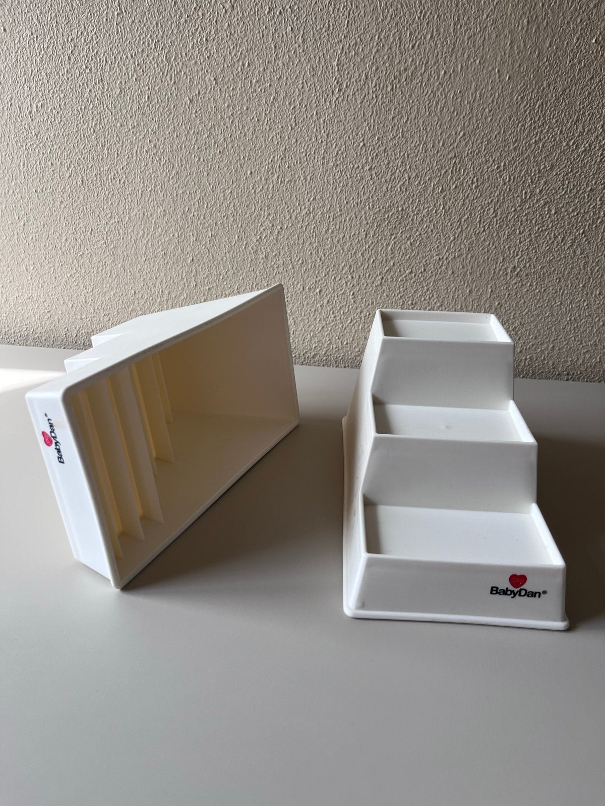 BabyDan bedverhogers / bedblokken wit, 3 standen, Ophalen of Verzenden, Gebruikt, Overige typen