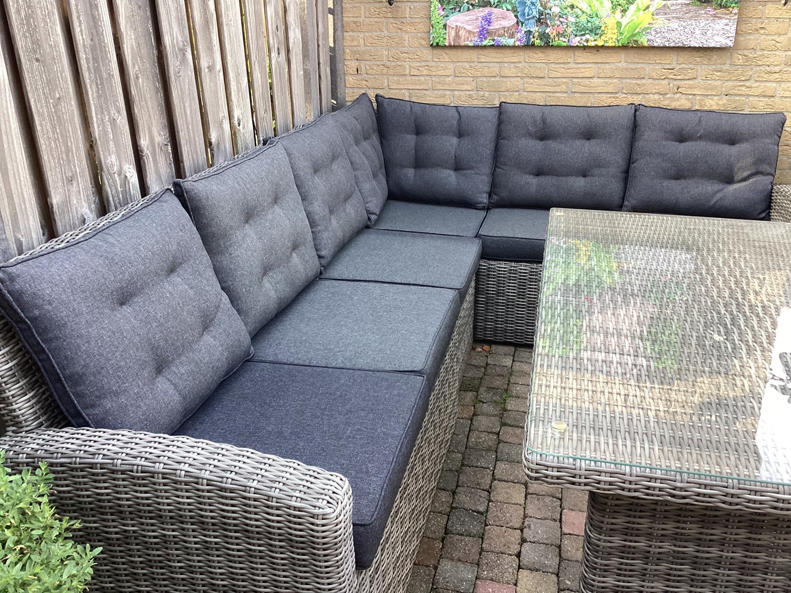 Loungeset inclusief kussens., Ophalen, Gebruikt, 6 zitplaatsen, Loungeset