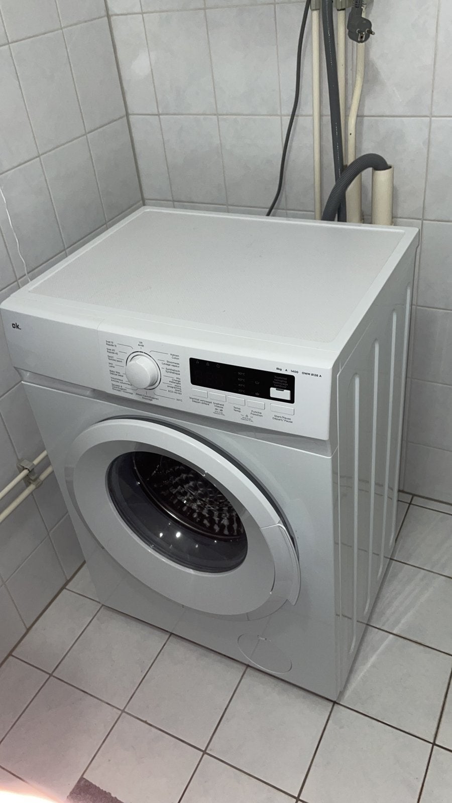 OK new 8kg Wasmachine, 1200 tot 1600 toeren, Minder dan 85 cm, 8 tot 10 kg, Ophalen of Verzenden