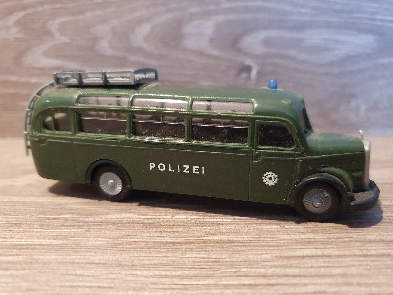 Praline Mercedes-Benz O3500 Polizei bus 1:87, Ophalen of Verzenden, Gebruikt, Bus of Vrachtwagen