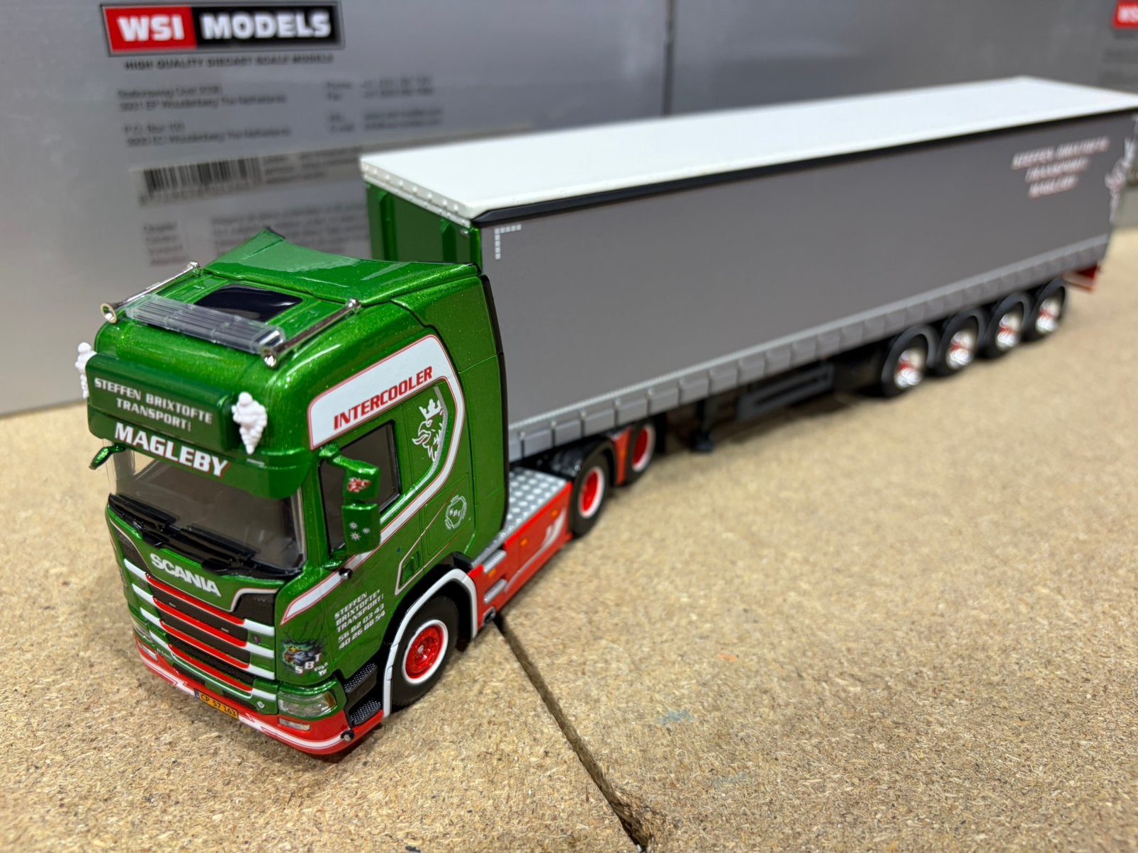 WSI SCANIA R HIGHLINE 6x2 STEFFEN BRIXTOFTE, Ophalen of Verzenden, Nieuw, Bus of Vrachtwagen, Wsi