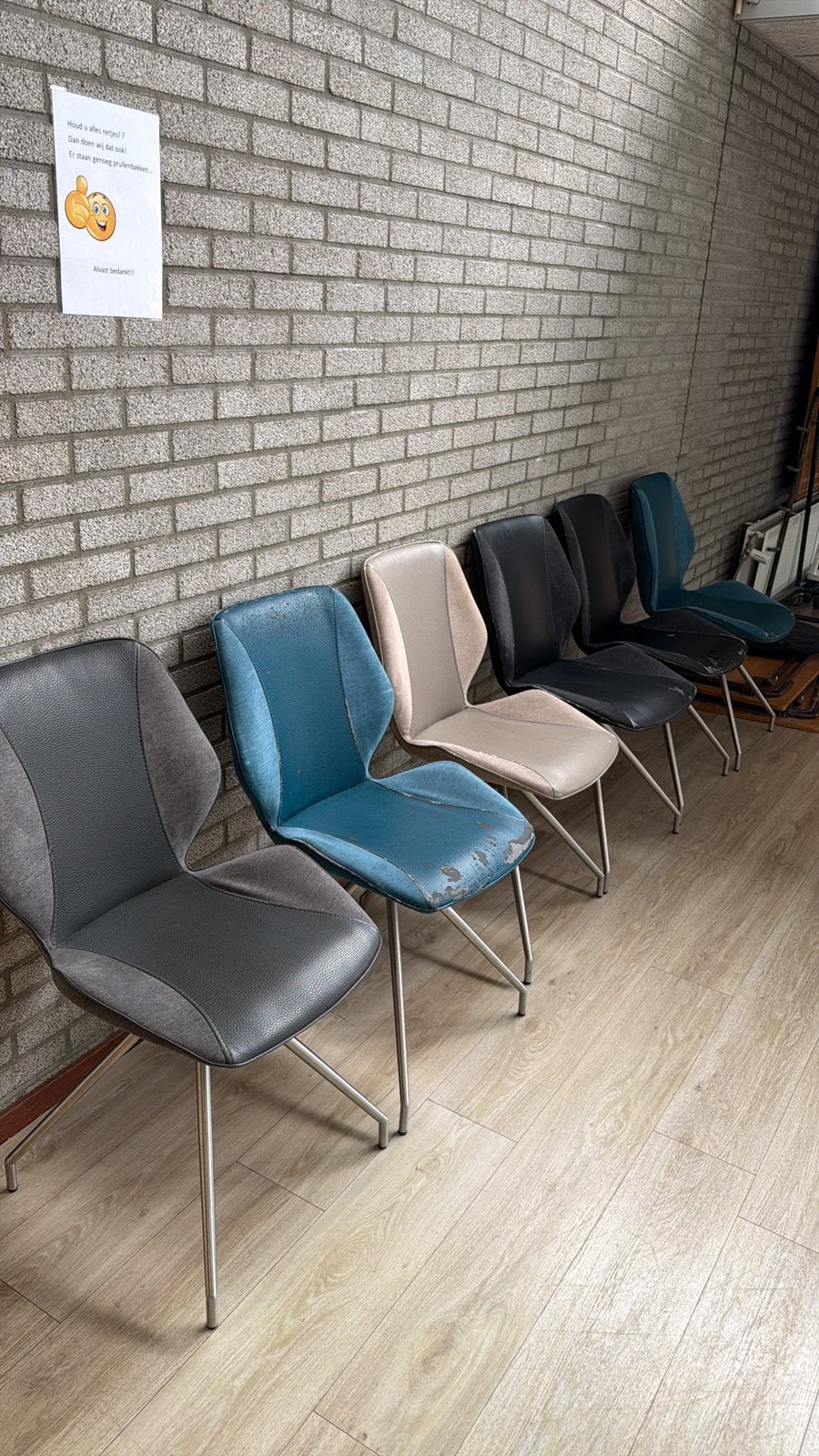 Stoelen, gratis, Huis en Inrichting, Ophalen, Gebruikt, Vijf, Zes of meer stoelen